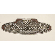 Circa 1950 Brunswick Balke Collender Nameplate (aluminum)