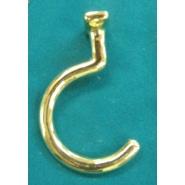 Solid Brass Coat Hook for 1920s Brunswick wall mounted cue racks