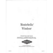 Montebello/Windsor Pocket Billiard Installation Manual