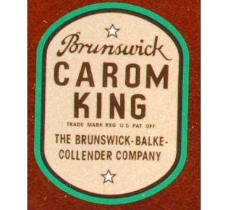 Brunswick Carom King Cue Decal (quality reproduction)