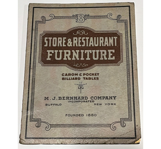 M.J. Bernhard "Store & Restaurant Furniture" Catalog with Price Lists