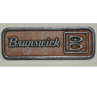 Brunswick Nameplate used in Gold Crown 1 & 2 Tables GC/PLT/2