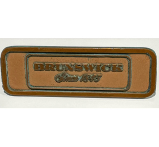 Brunswick Nameplate used in Gold Crown 3 Tables