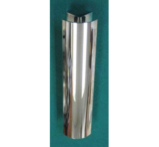 High Polished Silver Finish Corner Miter (8 in. long x 1.75 in. wide)