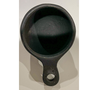 Circa 1880 Cast Iron Chalk Cup - unusual deeper bowl CHALKE-5