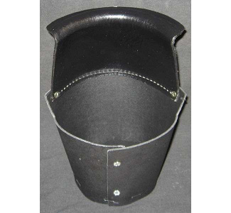 Black Leather Bucket Style Pocket