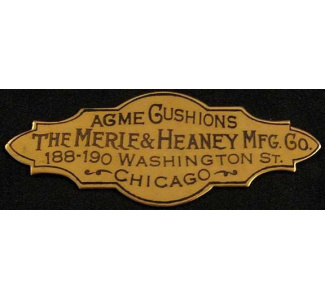 Solid Brass Merle & Heaney Nameplate