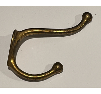 Coat Hook - Brass Plated Steel