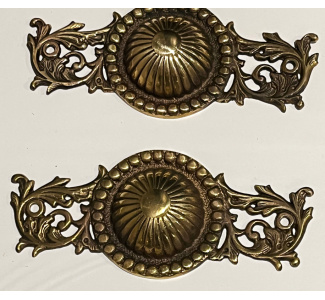 Ornate Rail Bolt Covers (cast brass)