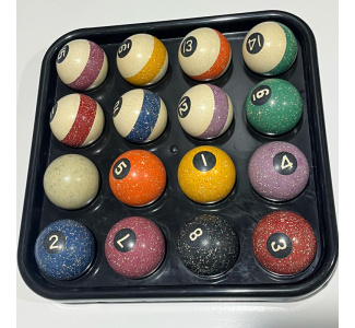 Speckled/Agate Pool Ball Set