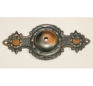 Circa 1890s Unusual Ornate Rail Bolt Cover